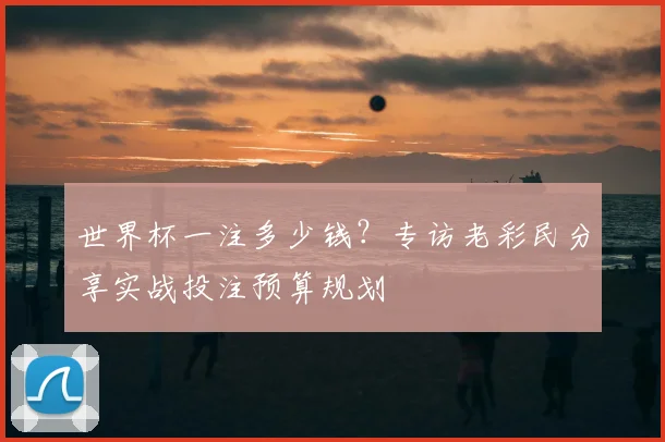 世界杯一注多少钱?专访老彩民分享实战投注预算规划